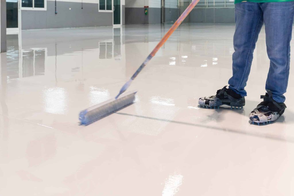 commercial epoxy floor coating Concord NC